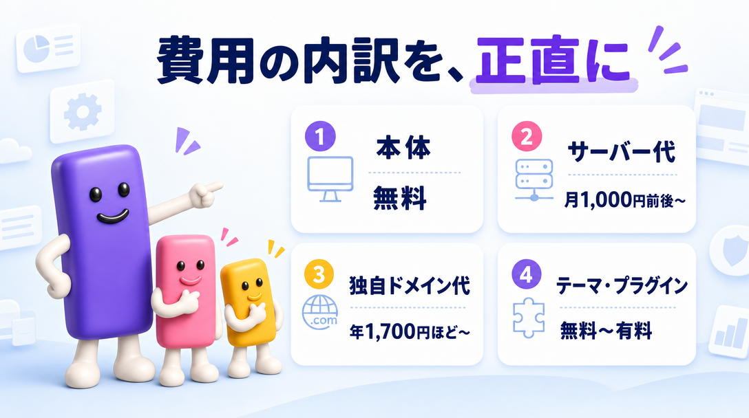 費用の内訳を、正直に