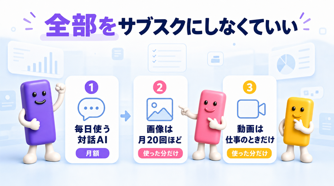 全部をサブスクにしなくていい