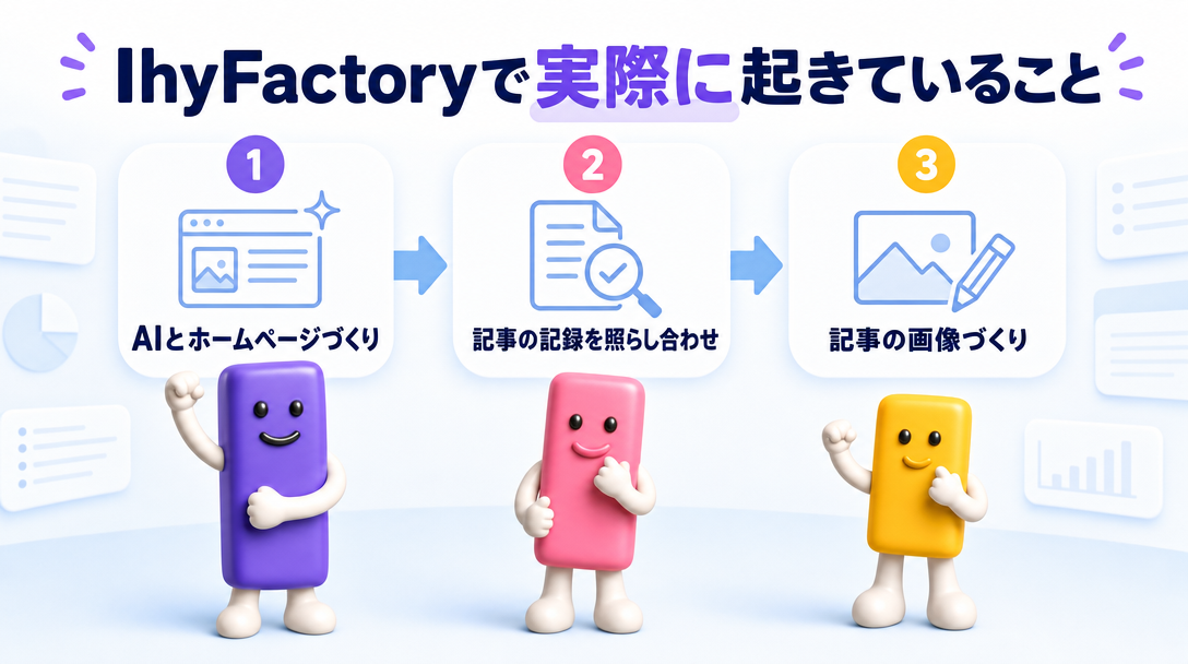 IhyFactoryで実際に起きていること